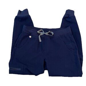 Figs Zamora Jogger Scrub Pants Women’s Size S/P W18SW2005P Navy Blue Medical